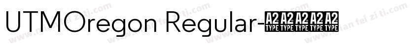 UTMOregon Regular字体转换